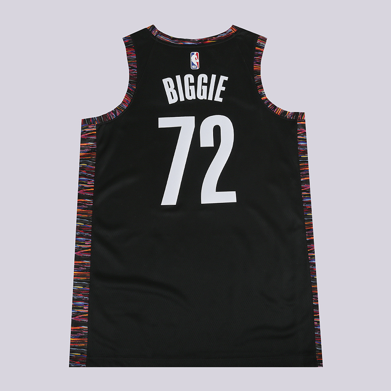 мужская черная майка Nike Brooklyn Nets City Edition 'Biggie' Swingman NBA Connected Jersey CD7062-010 - цена, описание, фото 4